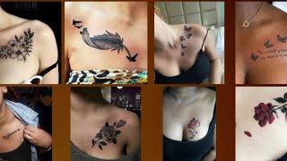 Girls tattoo designs। girls tattoo designs in chest ।Collar Bone Tattoo Designs For Girls