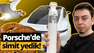 Porsche'de simit yedik! Mi Vacuum Mini ile temizledik!