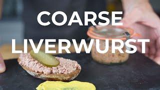 Make coarse liverwurst yourself - simple & super tasty