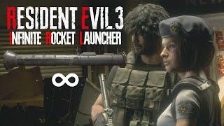 Resident Evil 3 Remake - Infinite Rocket Launcher Only in Inferno Full Gameplay