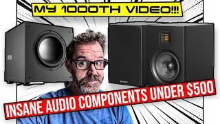 Best Speakers, Amps, DACs Under $500 and my 1000th Video