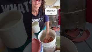 Glazing a shallow bowl #glazingpottery #glazing #pottery #studiopottery #potterylife #ceramics #clay