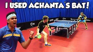 TESTING SHARATH KAMAL ACHANTA'S TABLE TENNIS BAT!