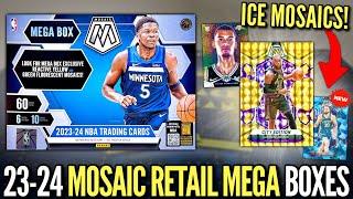 NEW ICE MOSAICS!  2023-24 Panini Mosaic Basketball Retail Mega Box Review x3 (Target)