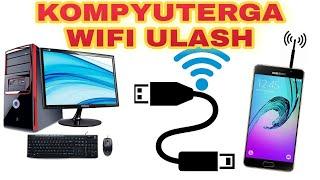 KOMPYUTERGA WIFI ULASH | КОМЮТЕРГА ТЕЛЕФОН ОРКАЛИ ВИФИ УЛАШ  | Как подключить компьютер к wifi