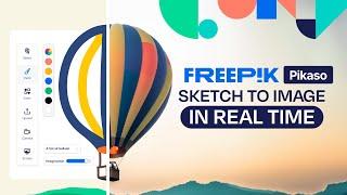 Freepik Pikaso -  Sketch to image in REAL TIME