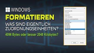 Festplatte formatieren - Was sind eigentlich Zuordnungseinheiten?