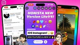 New iOS Instagram For Android | Honista Lite V4 iPhone Story Setting | iOS 17.4 EMOJIS Font & More!