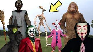 Siren Head vs Slappy, Granny, Project Zorgo, Sasquatch, Witch, Clown and Joker