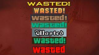 Wasted screens from every GTA (2021)