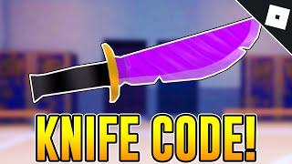 CODE FOR THE PURPLE PINSTRIPE KNIFE in SURVIVE THE KILLER | Roblox