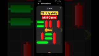 28 July 9 key hamster kombat| How to play And Complete Hamster Mani game#hamstercombat