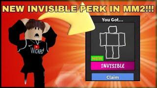 NEW INVISIBLE PERK IN MURDER MYSTERY 2?! (FUNNY MOMENTS)