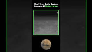 NASA's Mars Odyssey Orbiter Captures Panorama Of Horizon Over Syrtis Major #mars