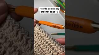  Easy and gorgeous crochet edging - It looks almost braided :-)