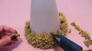 Ёлка Канзаши Мастер Класс DIY Kanzashi Christmas tree