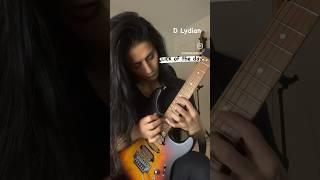 Lick of the day. A bunch of Lydian arpeggios. I forgot how good this guitar played!