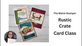 Rustic Crate Card Class