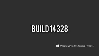 Windows Server 2016 build 14328