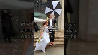 Rain Turned These Courthouse Wedding Photos Into Magical