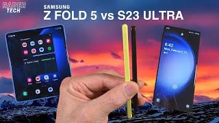 Samsung Galaxy S23 Ultra vs Z Fold 5 | S Pen Comparison