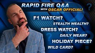 Exploring Luxury Watches | RAPID FIRE Q&A Rolex, Audemars Piguet, Richard Mille, Vacheron!