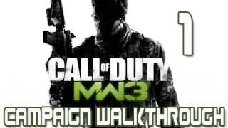 Modern Warfare 3: Campaign Walkthrough Pt 1 [Act 1] Mission 1 & 2 Let's Play MW3 Gameplay/Commentary