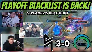 PLAYOFF MODE BLACKLIST SWEEPS SMART OMEGA 3-0! STREAMER'S REACTION!