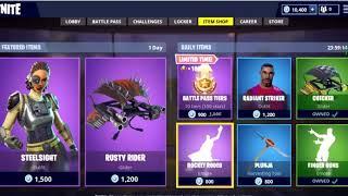 Fortnite(steelssight + rusty rider glider) try before you buy