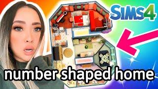 every room is a different color of the rainbow AND in the number 6! Sims 4: Number Build Challenge