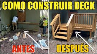 Como Construir Un Deck De Madera En Un Día De Paso A Paso Usando Madera de Cedro y Pressure Treated