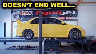 DYNO TUNING THE EVO 8...(DID NOT END WELL)