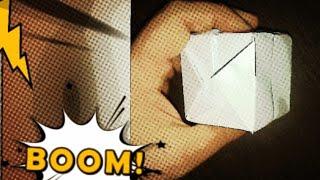 Как сделать ВОДЯНУЮ БОМБОЧКУ из бумаги,Оригами Бомбочка (origami bomb)