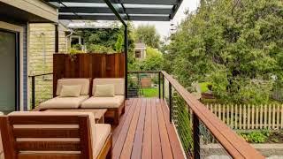 wood decking outdoor design  - Creative Deck House Ideas