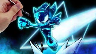 Making Cyber Super Sonic with Clay / Sonic Frontiers [kiArt]