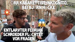 ÖRR Kabarettist Florian Schroeder ENTLARVT  & flüchtet vor Fragen  BJÖRN HÖCKE Nordhausen AfD  