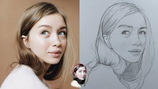 Mastering the Loomis Method: How to Draw a Female Face Step by Step!