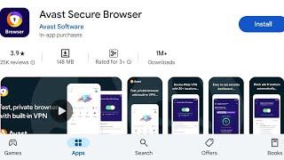 How To Install Avast Secure Browser App's | How To Download Avast Secure Browser App's