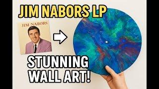 Jim Nabors LP Makeover | Easy DIY Vinyl Art with Leftover Paint | Upcycled Decor