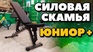 Универсальная силовая скамья для жима лежа ЮНИОР. Силовая скамья для дома, ОБЗОР!!!