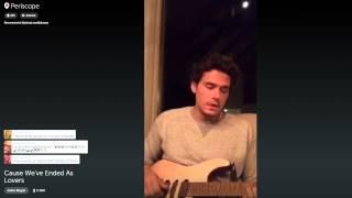 John Mayer on Periscope plays a super chill Slow Dancing In A Burning Room 9/8/15