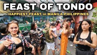 YOU'RE NOT ALLOWED TO REFUSE CHEERS and FOOD | FEAST of STO. NIÑO DE TONDO MANILA PHILIPPINES [4K]