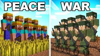 I Made 100 Players Simulate WAR in Minecraft...