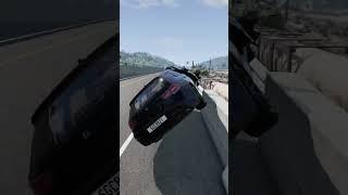 Accidental Barrel Roll in a Car #beamngdrive