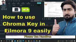 How to use Chroma Key in Filmora 9 Video Editor in Hindi/Urdu