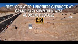 First Look At Toll Brothers Glenrock Summerlin West Grand Park Community 4K Drone Footage