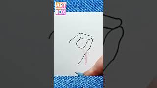 Рисуем руку знак"ОК"супер просто ️Drawing "OKAY" hand super easy