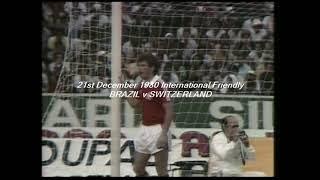 21/12/1980 International Friendly BRAZIL v SWITZERLAND