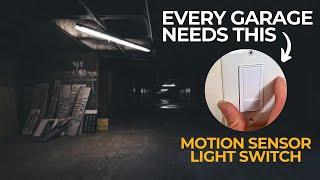 EVERY GARAGE Needs This $25 Upgrade Motion Sensor Light Switch #diy #tutorial #hacks #garage