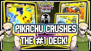 PIKACHU IS STILL BROKEN - #pokemontcgpocket - Pikachu Raichu and Electabuzz Build + Online Battle #1